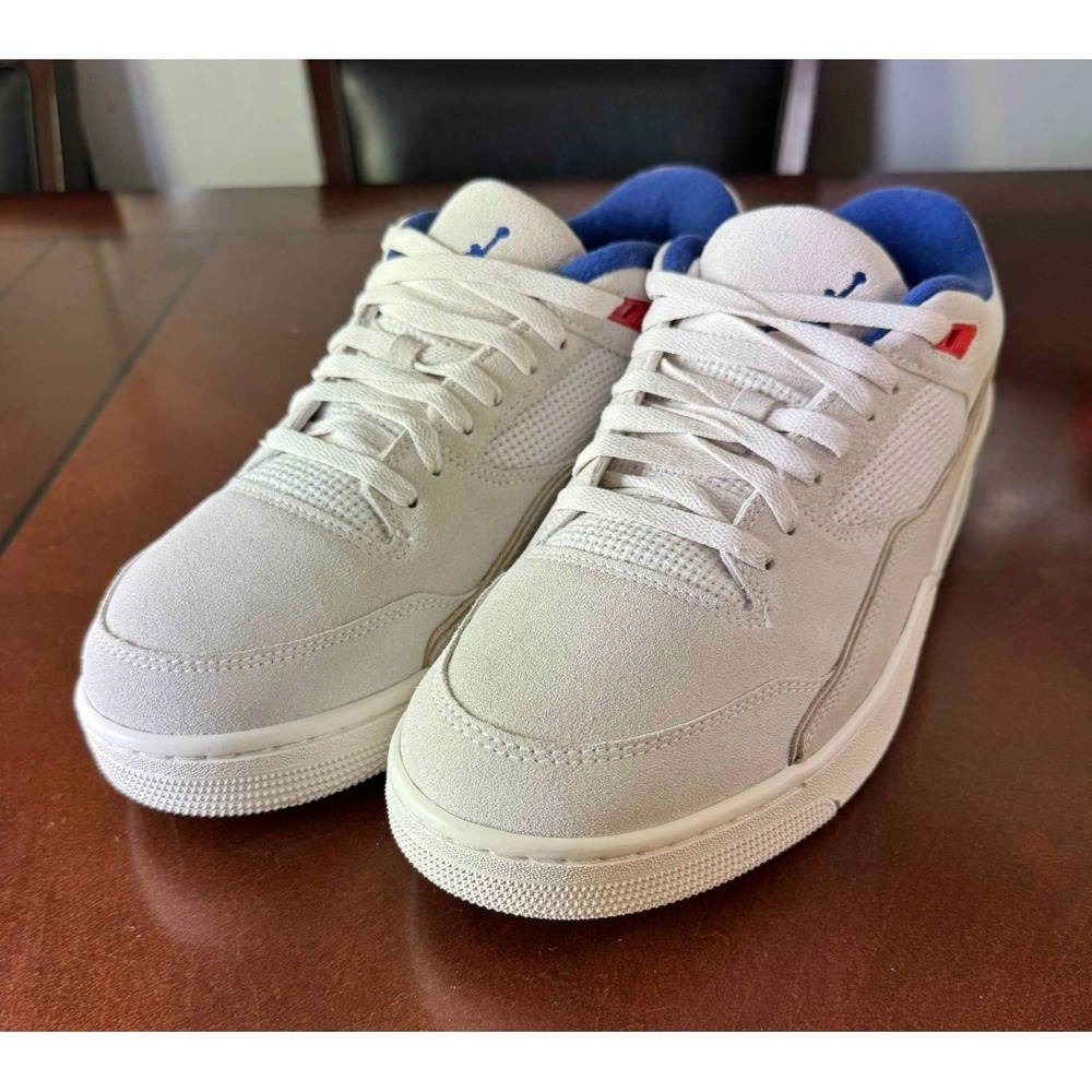Jordan Flight Court Low Mens 13 Beige Royal Blue Sneakers New No Box HF3255-005 - Picture 8 of 11